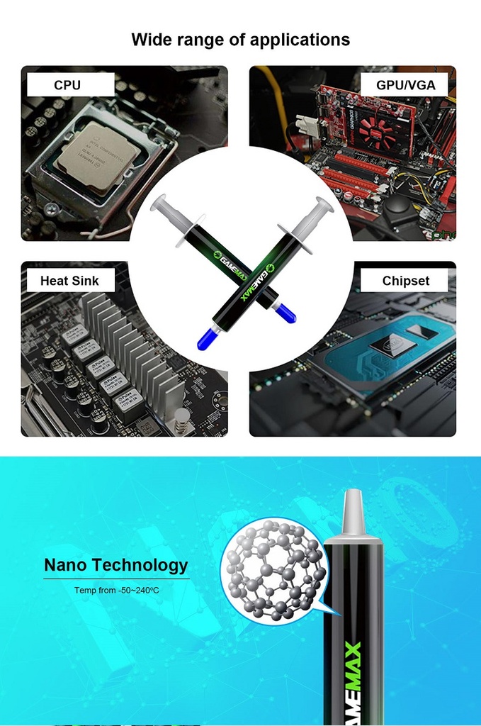 Pate thermique GameMax TG3 - Nano
