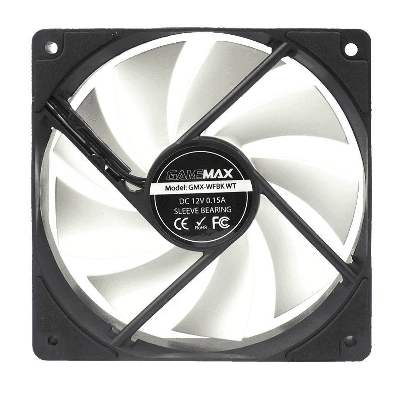 Ventilateur GAMEMAX GMX-WF Noir/Blanc
