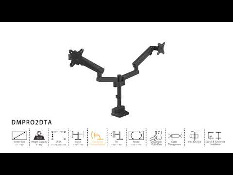 Support V7 pour 2 écrans de 17''/32'' - DMPRO2DTA-3E