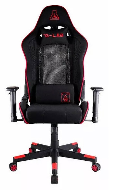 Fauteuil gaming G-LAB K-Seat OXYGEN XL - Tissu - Rouge