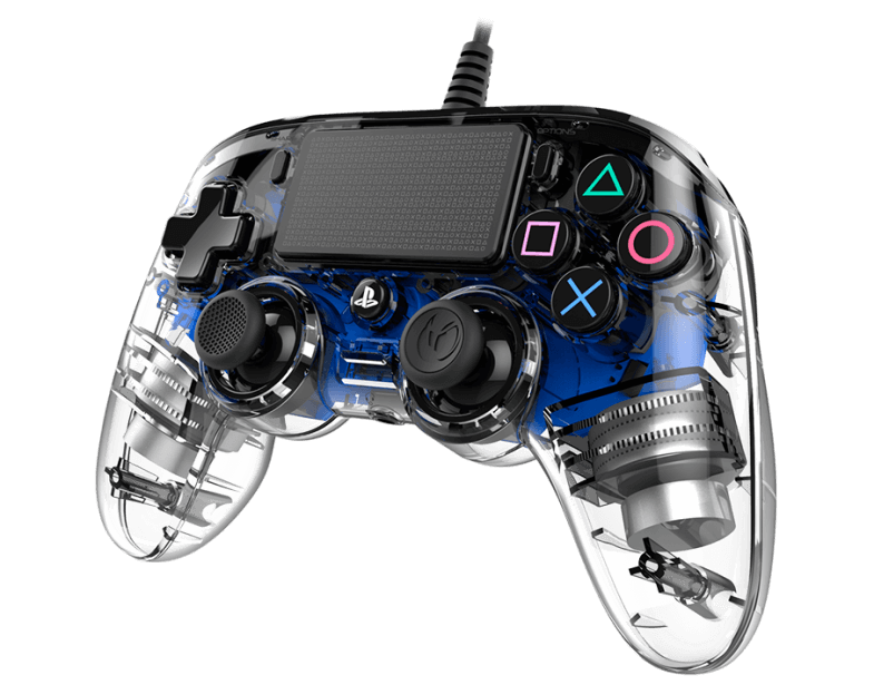 Manette NACON Compact Rétroéclairée filaire - PS4/PC - Bleu
