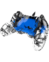 Manette NACON Compact Rétroéclairée filaire - PS4/PC - Bleu