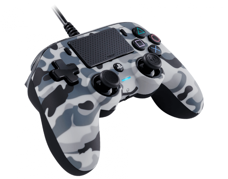Manette NACON Compact filaire - PS4/PC - Camo gris