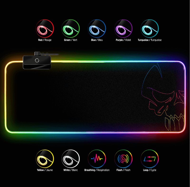 Tapis Spirit of Gamer Darkskull RGB - XXL