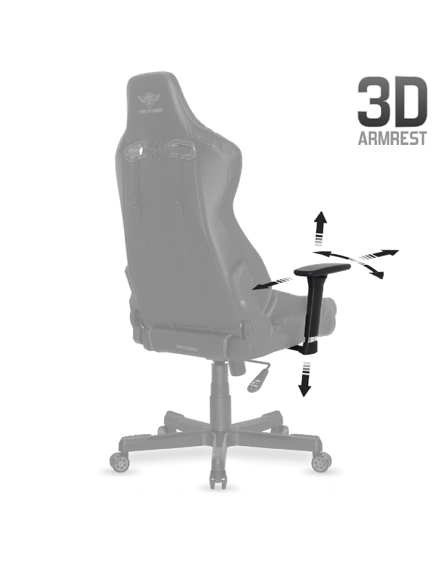 Fauteuil gaming Spirit of Gamer Crusader - Noir