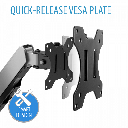 Support V7 pour 2 écrans de 17''/32''