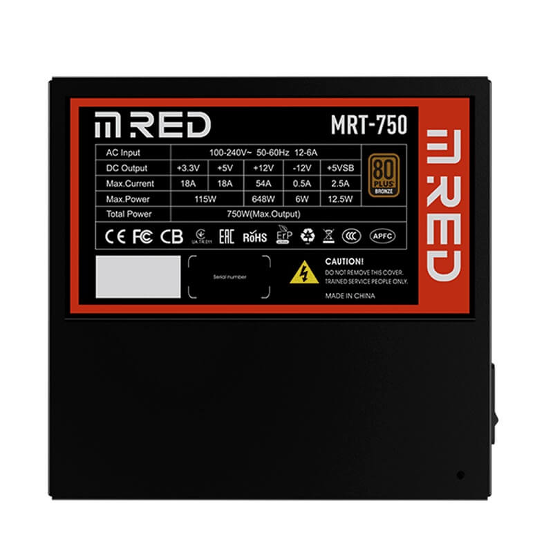 Alimentation M.RED TX 750w 80+ Bronze