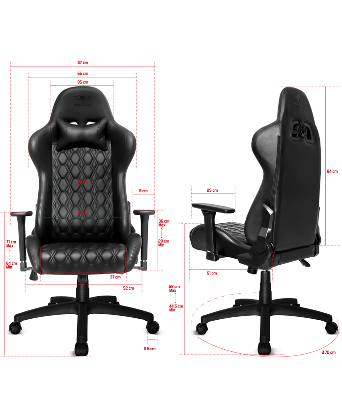 Fauteuil gaming Spirit of Gamer BLACKHAWK
