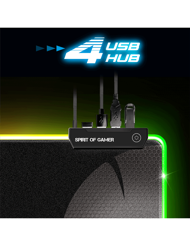 Tapis SoG Darkskull Hub RGB - XXXL