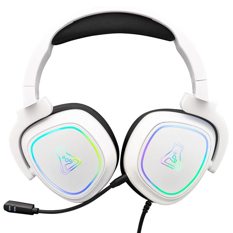 Casque G-LAB KORP RADIUM BLANC - Filaire - RGB - PC/XBOX/SWITCH/PlayStation