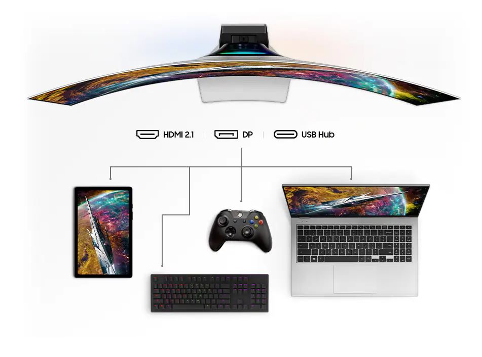 Ecran 49'' SAMSUNG Odyssey G9 LS49CG954SUXEN - OLED - 1440p - 240Hz
