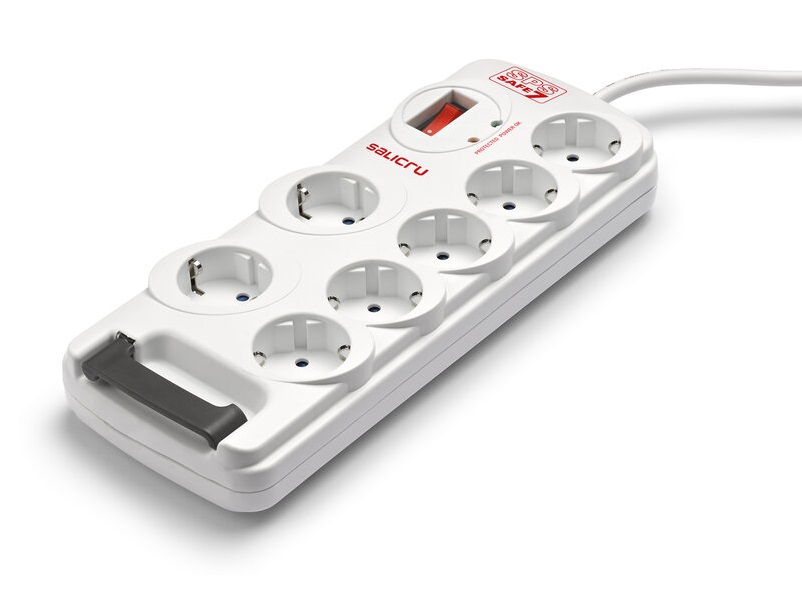 Prise SALICRU SPS SAFE 7 - Parasurtenseur - Prises Schuko