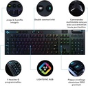 Clavier Logitech G915 LIGHTSPEED RGB Mécanique - Sans fil - GL Clicky
