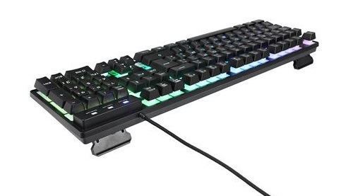 Clavier G-LAB KEYZ CAESIUM Black - RGB - Filaire - Membranes