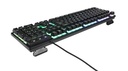 Clavier G-LAB KEYZ CAESIUM Black - RGB - Filaire - Membranes