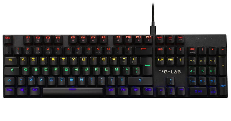 Clavier G-LAB KEYZ CARBON EX - Mécanique - Filaire - RGB