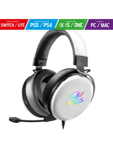 Casque Spirit of Gamer XPERT H700 DARK WHITE - Filaire