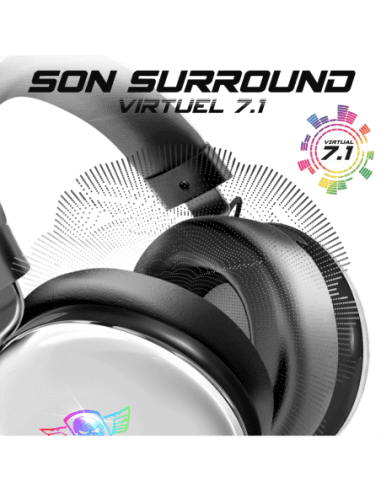 Casque Spirit of Gamer XPERT H700 DARK WHITE - Filaire