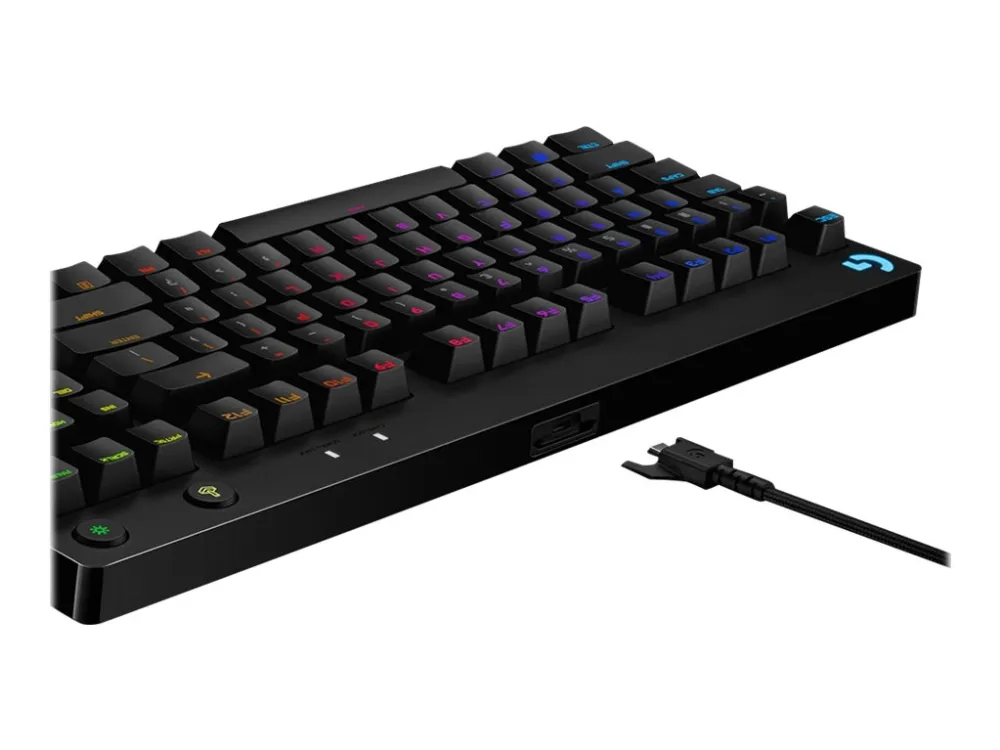 Clavier Logitech G PRO - Noir - Clicky - USB - Sans pavé numérique