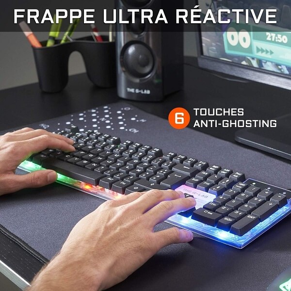Pack 3 en 1 G-LAB COMBO YTTRIUM - Filaire - Clavier/Souris/Tapis
