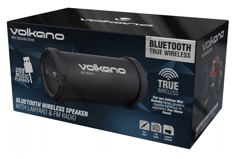Enceinte VOLKANO Mini BAZOOKA - VK-30001-S11 - 6 Watts - Bluetooth