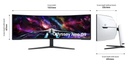 Ecran 57'' SAMSUNG Odyssey Neo G95NC - DUHD - 2160p - Incurvé - 240Hz - 1ms