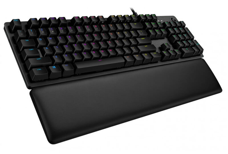 Clavier Logitech G513 Carbon LIGHTSYNC RGB Mécanique - Repose poignets - GX Brown Tactile
