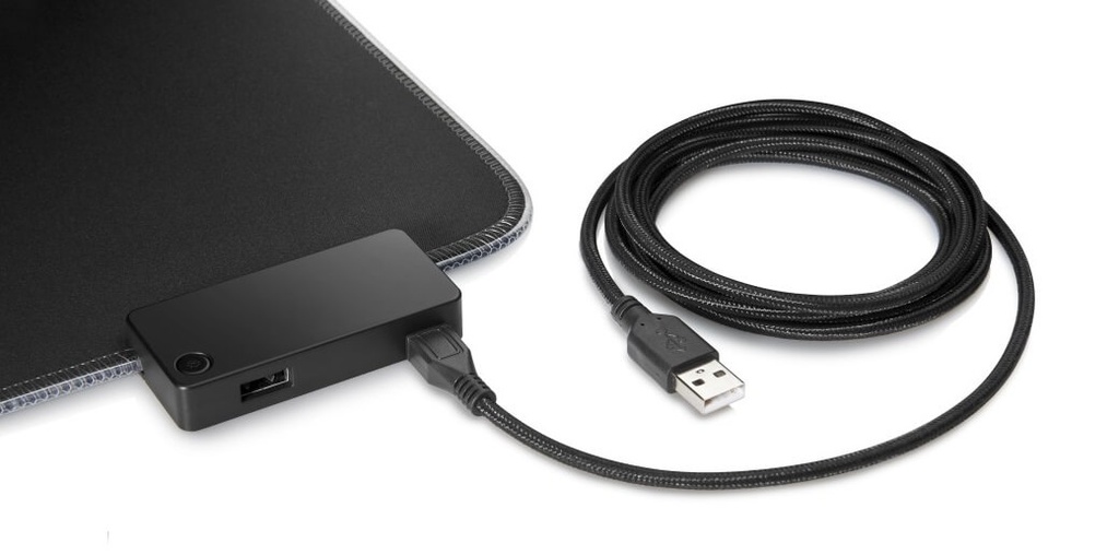 Tapis HP Pavilion Gaming 400 - RGB - avec port USB intégré