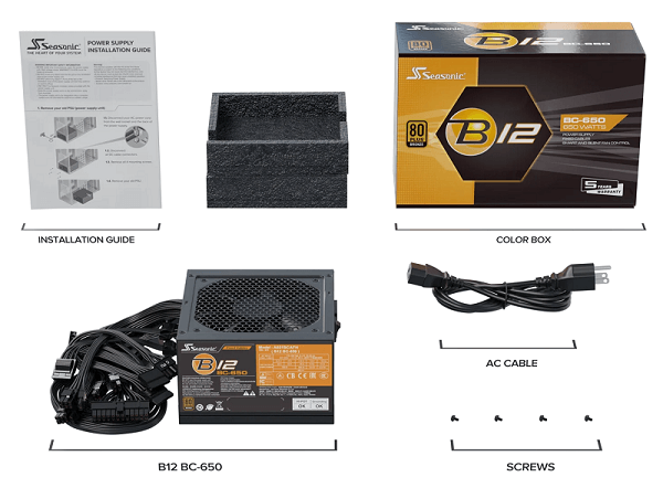 ALIMENTATION SEASONIC ATX B12-BC 650W - 80+ Bronze