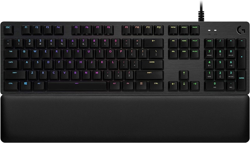 Clavier Logitech G513 Carbon LIGHTSYNC RGB Mécanique - Repose poignets - GX Brown Tactile