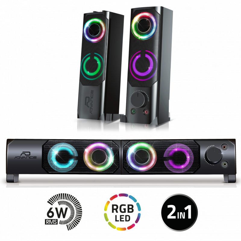 [SP-U900B] Haut-Parleur SOUNDPHONICS RGB 6W RMS