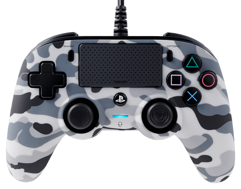 [PS4OFCPADCAMGREY] Manette NACON Compact filaire - PS4/PC - Camo gris