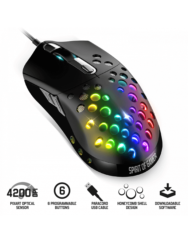 [S-EM80] Souris Spirit of Gamer ELITE-M80 - Filaire