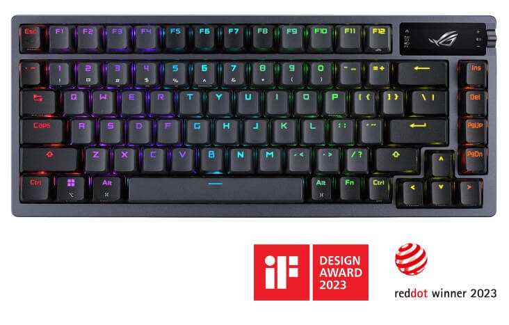 [90MP0316-BKFA00] Clavier ASUS ROG Azoth - Mécanique - Sans fil - TKL