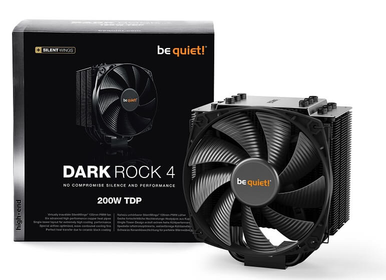 [BK021] Ventirad BEQUIET DARK ROCK 4 - Black