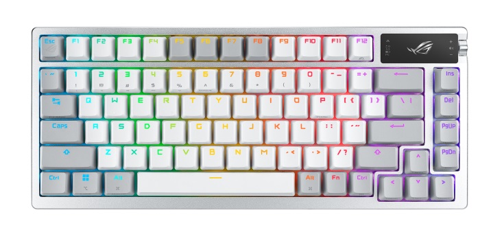 [90MP031A-BKFA10] Clavier ASUS ROG Azoth - Mécanique - Sans fil - Blanc