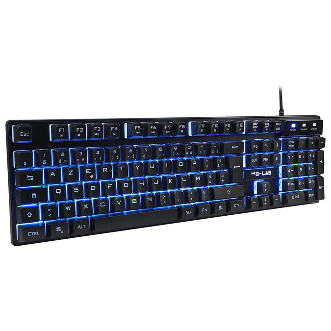 [KEYZ CAESIUM] Clavier G-LAB KEYZ CAESIUM Black - RGB - Filaire - Membranes