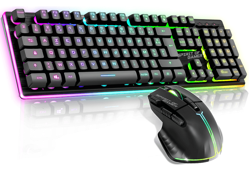 [CLS-MK600SBK] Pack 2 en 1 Spirit of Gamer ULTIMATE 600 WIRELESS DARK - Sans fil - RGB