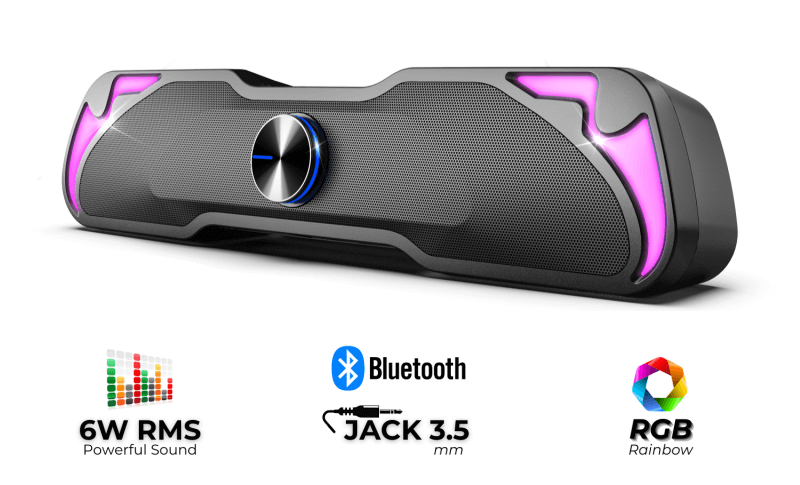 [SP-230] Haut-Parleur SOUNDPHONIC SP-230 RGB 6w - Bluetooth