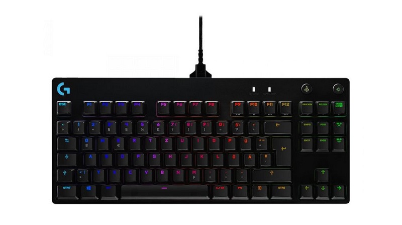 Clavier Logitech G PRO - Noir - Clicky - USB - Sans pavé numérique