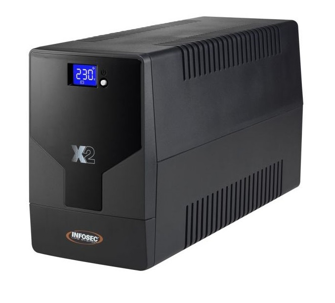 [66003N1] Onduleur INFOSEC X2 LCD TOUCH 2000 FR/SCHUKO - AVR - prises Schuko