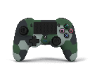 Manette NACON Asymmetric sans fil - PS4/PC - Camo Vert