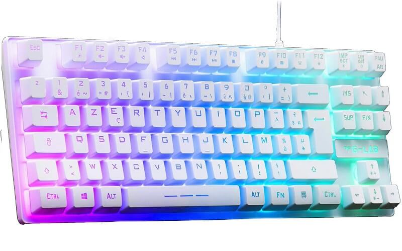 [KEYZ CAESIUM TKL Blanc] Clavier G-LAB KEYZ CAESIUM TKL Blanc - Membranes