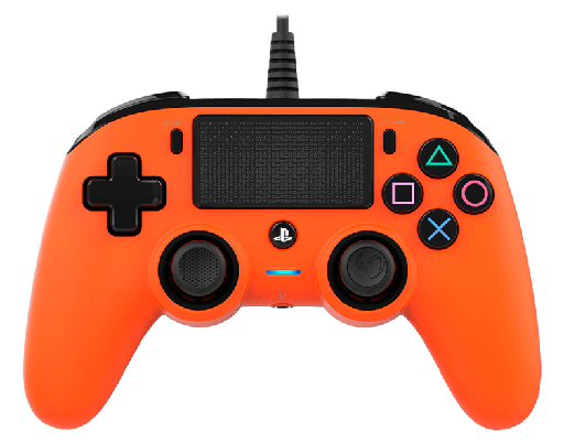 [PS4OFCPADORANGE] Manette NACON Filaire Compacte - Orange - PS4/PC