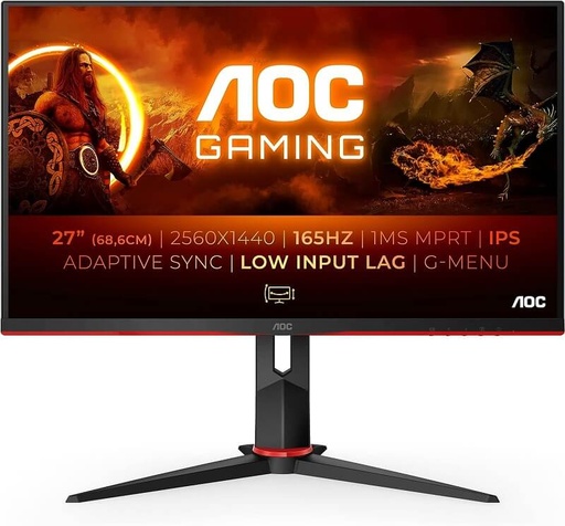 [CQ27G2S/BK] Ecran 27" AOC CQ27G2S/BK 1440p - 165Hz - VA - Incurvé - Adaptive Sync