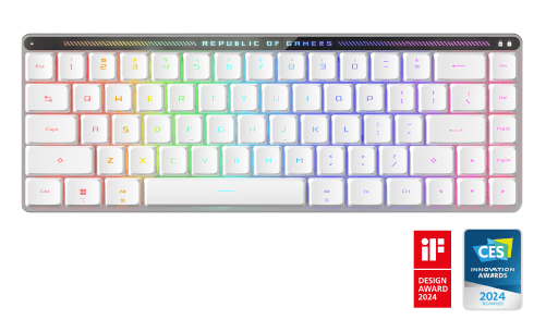 [90MP03EC-BKFA10] Clavier ASUS ROG Falchion RX Low Profile - Sans Fil - RGB - PC/MAC
