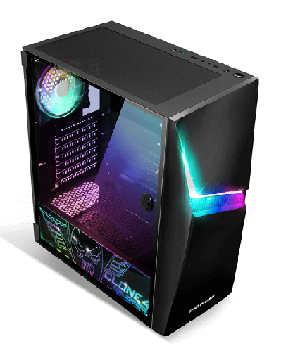 [8902RA] Boitier Spirit of Gamer CLONE 4 - Noir - ATX - RGB